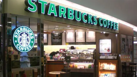 Un Café de Starbucks en Madrid.