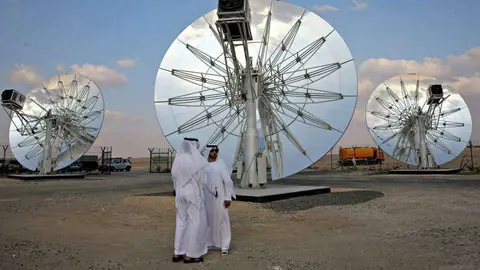 El parque solar en Dubai.