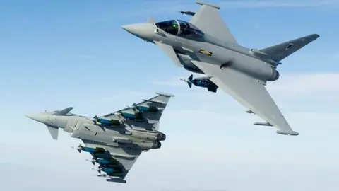 Aviones de combate de fabricación británica.