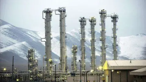 Reactor de agua pesada en la central nuclear iraní de Arak.