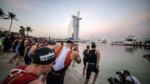 Gómez Noya ganó la Ironman de Dubai 2017.