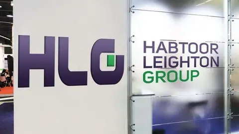 Logotipo de la empresa Habtoor Leighton Group.