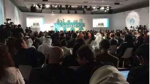 Una imagen del Diálogo sobre la Felicidad celebrado en un hotel de Juemirah.