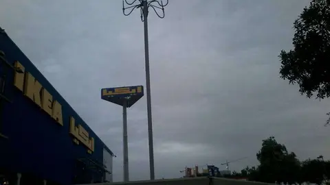 Nubes en la zona de Festival City de Dubai.