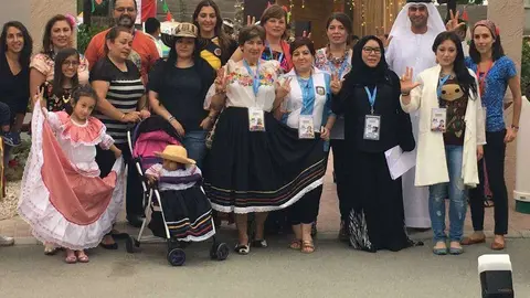 Participantes latinos y árabes en el encuentro Fashunity. (Cedida)
