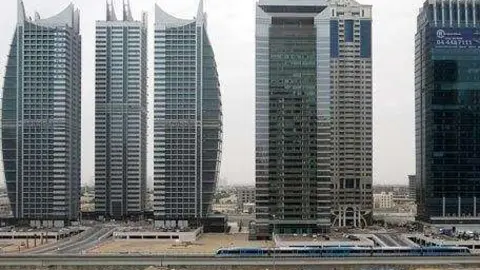 Una imagen de la zona de Jumeirah Lakes Towers en Dubai.