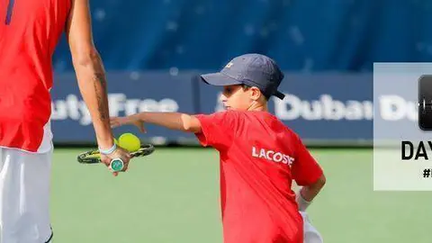 El mallorquín Luca García en las pistas de Garhoud en Dubai.