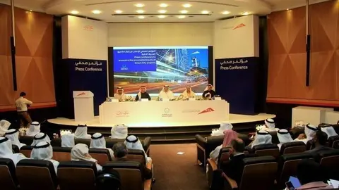 Un momento de la rueda de prensa de la RTA de Dubai. (Celia Pérez / EL CORREO)