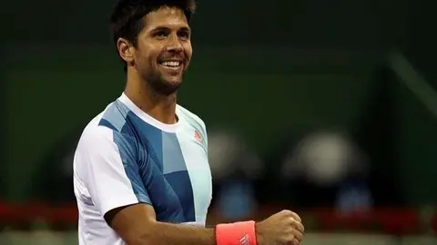 Fernando Verdasco en el Torneo de Tenis de Dubai.