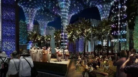 Recreación virtual de uno de los pabellones de Expo Dubai 2020.