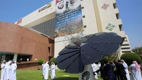 Inauguración de la Smart Flower de Dubai. (Municipalidad de Dubai)