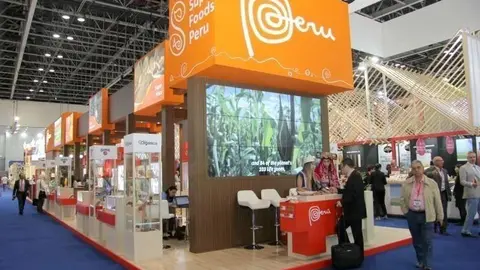 Expositores de Perú en Gulfood 2017. (EL CORREO)