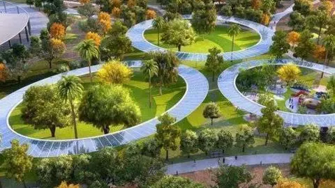 Una maqueta del nuevo parque en Dubailand.