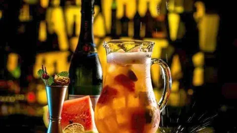 Sangría de vino blanco. (Cedida)