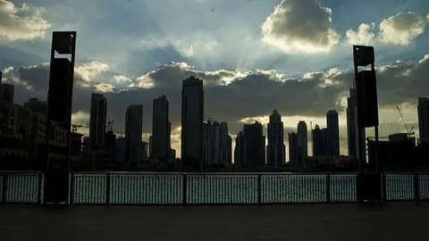 Nubes sobre Dubai.