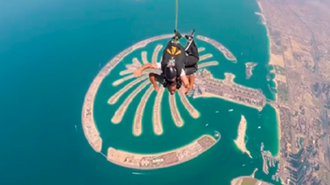 Paracaidismo en Dubai. (Will Smith Facebook)