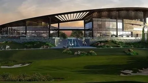 Casa club del complejo que la inmobiliaria Trump está construyendo en Dubai. 