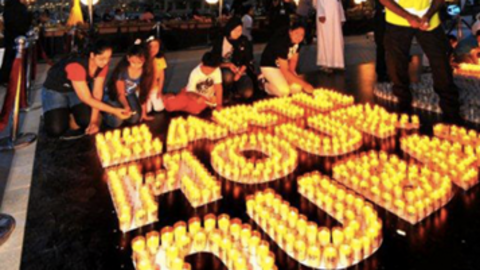 Celebración de la 'Hora del Planeta' en Dubai en 2016. 