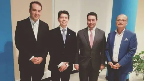 De izquierda a derecha, Ioannis Antzus Ramos, Rafael Arismendy, Faihan Al-Fahyez Chaljub y Lance de Massi. (EL CORREO)