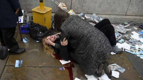 Una foto de Twitter de la zona del atentado.