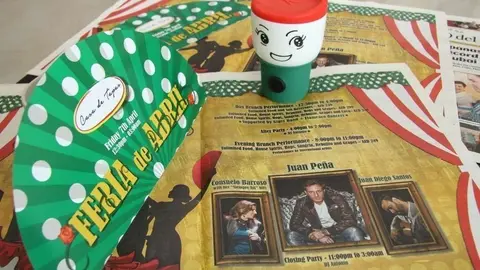 Abanico y promoción de Casa de Tapas en la edición impresa de EL CORREO DEL GOLFO. (EL CORREO)