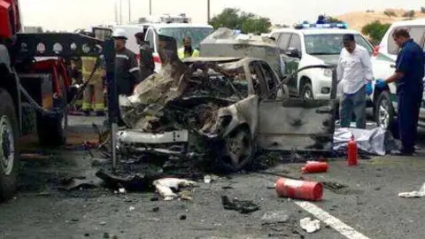 Una imagen del trágico siniestro.