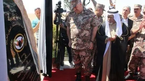 Un momento del acto en Jordania.