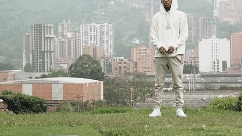 Foto compartida por Wiz Khalifa en su perdil de Instagram durante su visita a Colombia. 