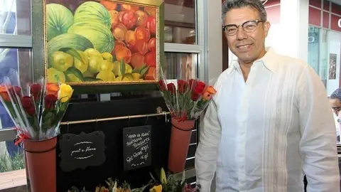 La pintura 'Fruits' se encuentra entre las obras expuestas por José Toledo en Dubai. (EL CORREO)