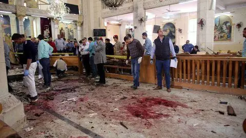 En la imagen de EFE la iglesia copta de Tanta en Egipto.