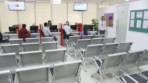 Aspecto general de la oficina de BLS en Dubai. (EL CORREO)