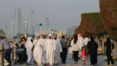 Una imagen de la Corniche de Abu Dhabi. (EL CORREO)