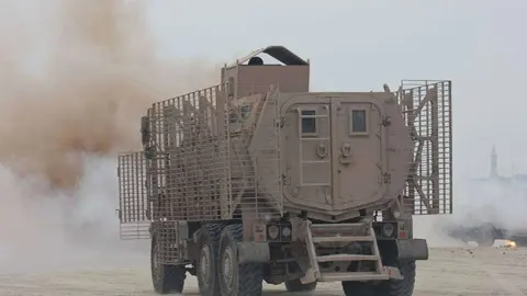 Un vehículo blindado de EAU. (Fuente externa)