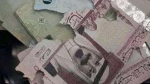 El ratón mordisqueó los billetes del cajero automático saudí.