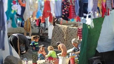 Una imagen de refugiados sirios. (Ali Hashisho) 