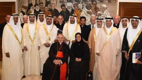 El Papa Francisco durante su encuentro con la delegación de Emiratos Árabes. (WAM)