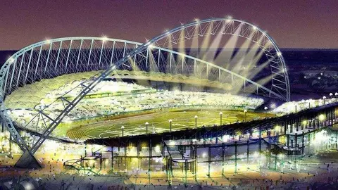 El estadio Khalifa en Doha diseñado por el arquitecto Foster.