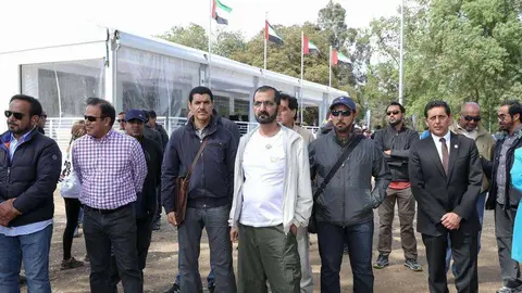 El jeque Mohammed en España.