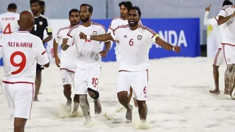Los emiratíes están realizando un buen papel en el Campeonato del Mundo de Fútbol Playa.