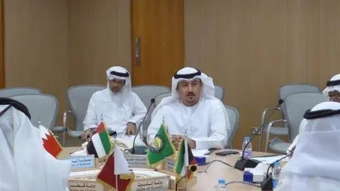 Humaid Bin Butti Al Muhairi, responsable de Protección del Consumidor en Emiratos, durante la reunión del CCG en Riad.