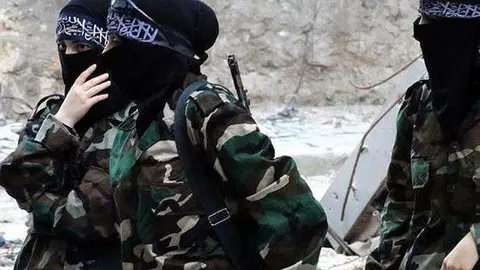 Una imagen de combatientes del Daesh.