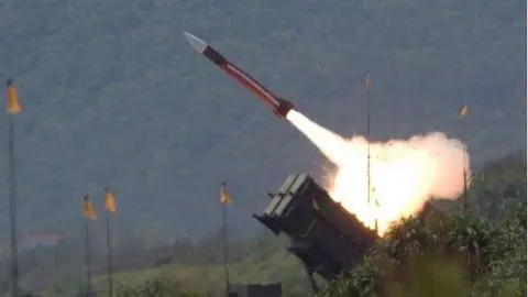 Un misil Patriot de fabricación estadounidense.