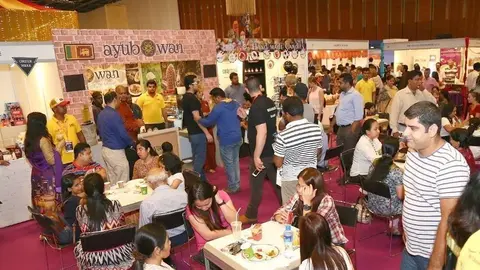 Aspecto del Ramadan Night Market de Dubai.