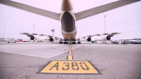 Un avión Airbus 380 de Etihad Airways. (Etihad Airways, Facebook)