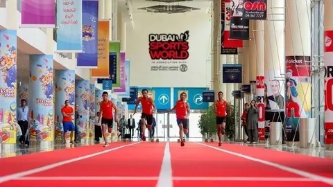Instalaciones de interior de Dubai Sports World. 