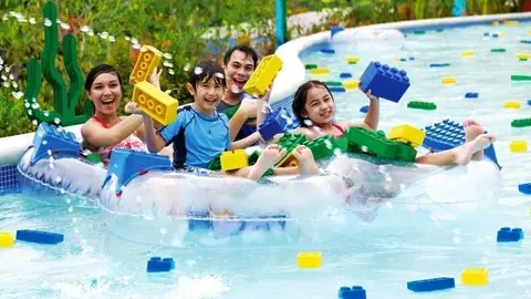 Raft River en el parque acuático de Legoland. (Cedida)