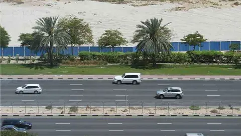 Una imagen de la carretera Emirates Road.