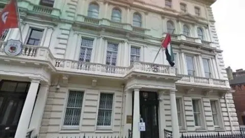 La Embajada de Emiratos Árabes en Londres.