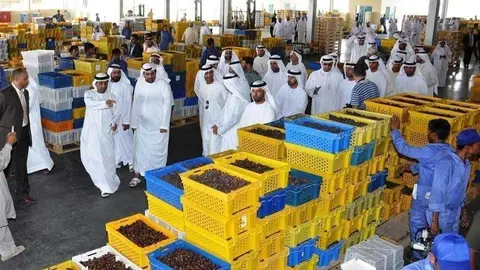 Emiratíes en un mercado de dátiles. (uaeinteract)
