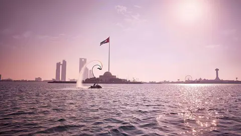 Imagen de la Corniche de Abu Dhabi. 
